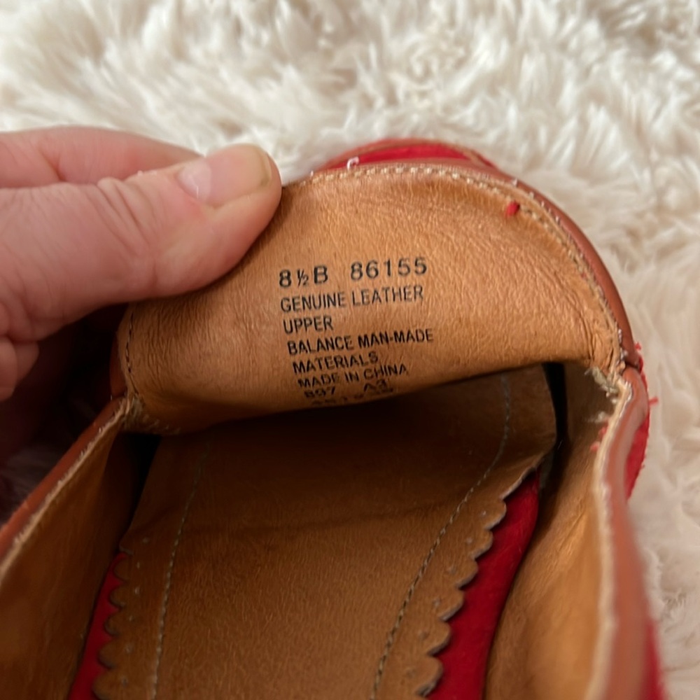 Lands’ End Women’s Red Suede Flats; Size 8.5; EUC - Picture 4 of 9